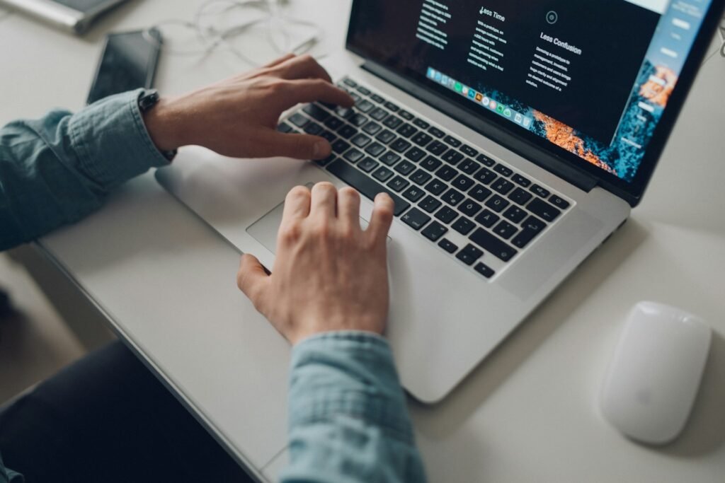 Freelancer searching for an invoice template in the Google Docs template gallery